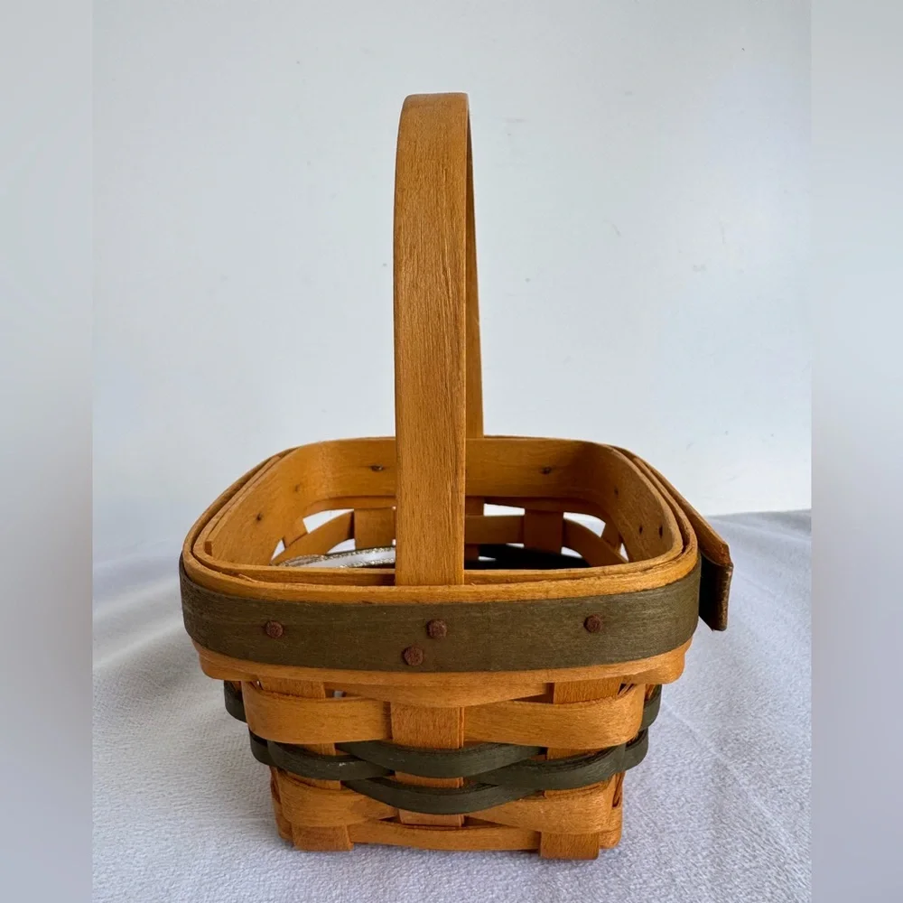 Longaberger Lots of Luck‎ basket limited edition St. Patrick's Day 1999 shamrock
